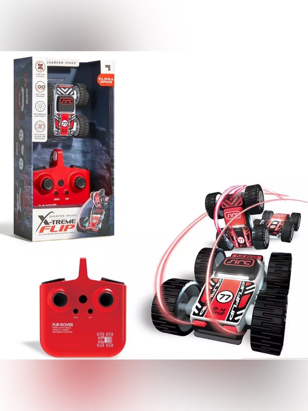 Sharper Image X-Treme Flip High-Performance Remote Control Vehicle Car Toy NEW